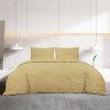 Sada ložního prádla taupe 200 x 220 cm lehké mikrovlákno 135993