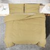 Sada ložního prádla taupe 200 x 220 cm lehké mikrovlákno 135993