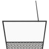 Zástěna do průchozí sprchy čiré ESG sklo 100 x 195 cm černá 151030
