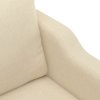 3dílná sedací souprava s polštáři krémová textil 3201788