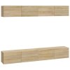 Nástěnné TV skříňky 4 ks dub sonoma 100 x 30 x 30 cm 3114192