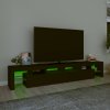 TV skříňka s LED osvětlením černá 230x36,5x40 cm 3152787