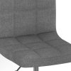 Otočná jídelní židle světle šedá textil 3087468