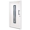 Vchodové dveře bílé 108 x 200 cm PVC 3157082