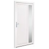 Vchodové dveře bílé 108 x 208 cm PVC 3157096