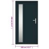 Vchodové dveře antracitové 108 x 208 cm PVC 3157105