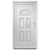 Vchodové dveře bílé 110 x 210 cm PVC 3187920