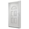 Vchodové dveře bílé 110 x 210 cm PVC 3187920