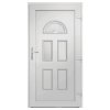 Vchodové dveře bílé 110 x 210 cm PVC 3187920