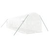Skleník s ocelovým rámem bílý 16 m² 8 x 2 x 2 m 3188030