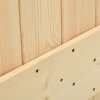 Posuvné dveře s kováním 70 x 210 cm masivní borové dřevo 3202979