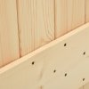 Posuvné dveře s kováním 70 x 210 cm masivní borové dřevo 3202998