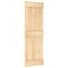 Posuvné dveře s kováním 70 x 210 cm masivní borové dřevo 3203046