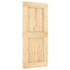 Posuvné dveře s kováním 90 x 210 cm masivní borové dřevo 3203148