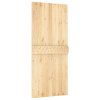 Posuvné dveře s kováním 90 x 210 cm masivní borové dřevo 3203148