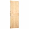 Posuvné dveře s kováním 70 x 210 cm masivní borové dřevo 3203157