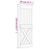 Posuvné dveře s kováním 70 x 210 cm masivní borové dřevo 3203207