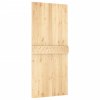 Posuvné dveře s kováním 90 x 210 cm masivní borové dřevo 3203239