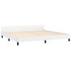 Rám postele s čelem bílý 200x200 cm umělá kůže 3125592