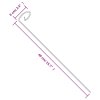 Tyčky k rostlinám 20 ks tmavě zelené 40 cm ocel 319362