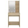 Toaletní stolek s LED dub sonoma 60 x 40 x 140 cm 808831