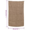 Jutové pytle 10 ks 60 x 105 cm 100% juta 220 g/m² 155778