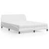Postel s matrací Dover bílá 160 x 200 cm umělá kůže 3208438