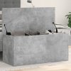 Úložný regál betonově šedý 100 x 42 x 46 cm kompozitní dřevo 840663