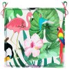 Podušky na zahradní židli 6 ks vícebarevné 40x40x4 cm textil 361019