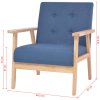 Křeslo modré textil 244654