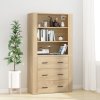 Skříň highboard dub sonoma kompozitní dřevo 3185394
