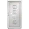 Vchodové dveře bílé 108 x 200 cm PVC 3187841
