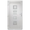 Vchodové dveře bílé 108 x 200 cm PVC 3187841