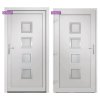 Vchodové dveře bílé 108 x 200 cm PVC 3187841