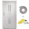 Vchodové dveře bílé 98 x 208 cm PVC 3187888