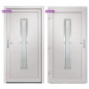 Vchodové dveře bílé 98 x 208 cm PVC 3187888