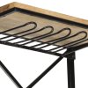 Stojan na víno traktor bílý 49x31x172cm hrubý masivní mangovník 320487