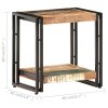 Odkládací stolek 40 x 30 x 40 cm masivní recyklované dřevo 320684