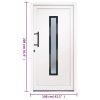 Vchodové dveře bílé 108 x 208 cm PVC 3157078