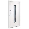 Vchodové dveře bílé 108 x 208 cm PVC 3157078