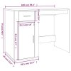 Psací stůl hnědý dub 100 x 49 x 75 cm kompozitní dřevo 816791