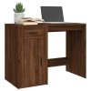 Psací stůl hnědý dub 100 x 49 x 75 cm kompozitní dřevo 816791