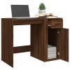 Psací stůl hnědý dub 100 x 49 x 75 cm kompozitní dřevo 816791