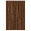 Psací stůl hnědý dub 100 x 49 x 75 cm kompozitní dřevo 816791