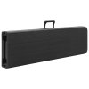 Skládací zahradní lavice 2 ks 180 cm HDPE černé 48832