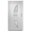 Vchodové dveře bílé 108 x 208 cm PVC 3187872