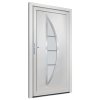 Vchodové dveře bílé 108 x 208 cm PVC 3187866