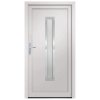 Vchodové dveře bílé 88 x 200 cm PVC 3187885