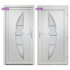 Vchodové dveře bílé 98 x 208 cm PVC 3187870