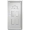 Vchodové dveře bílé 110 x 210 cm PVC 3187914